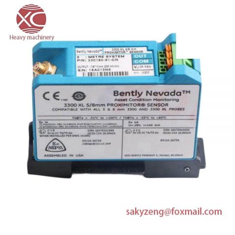 Bently Nevada 330780-91-05 Proximity Sensor, Industrial Control Applications