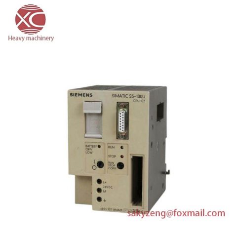 SIEMENS 6ES5102-8MA12 Central Processing Unit: Advanced Control for Industrial Automation