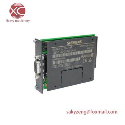 Siemens 6ES7963-2AA00-0AA0 - High-Performance Modular Control System
