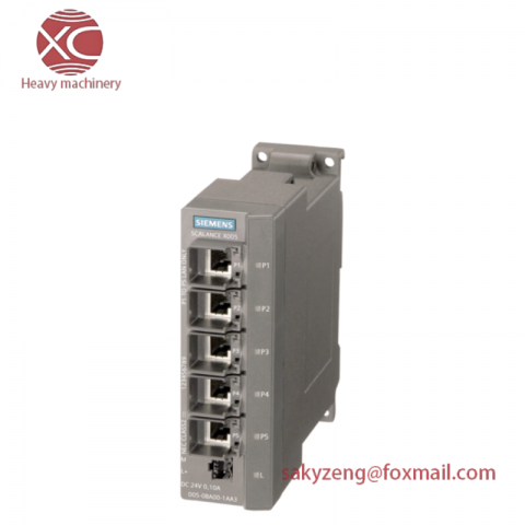 SIEMENS SCALANCE X005 - 6GK5005-0BA00-1AA3 | Unmanaged Industrial Ethernet Switch