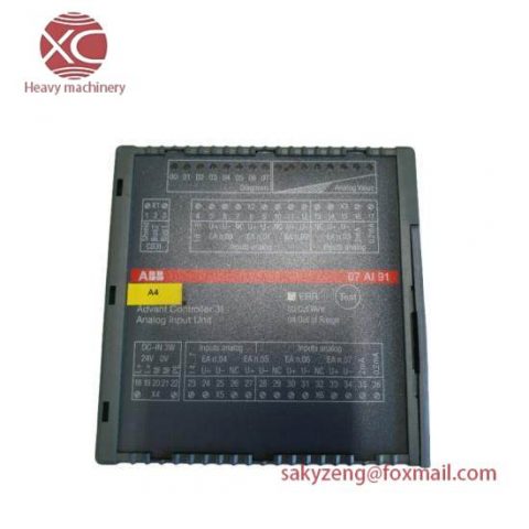 ABB PLC 07AI91: Analog Input Module for Industrial Automation, 152 Characters