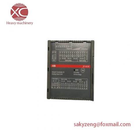 ABB 07AI91 WTAI91 GJR5251600R4202: High-Performance Analog I/O Module for Industrial Control Systems