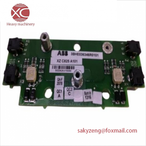 ABB 3BHE036346R0101 - XZ C825 A101 Control Card