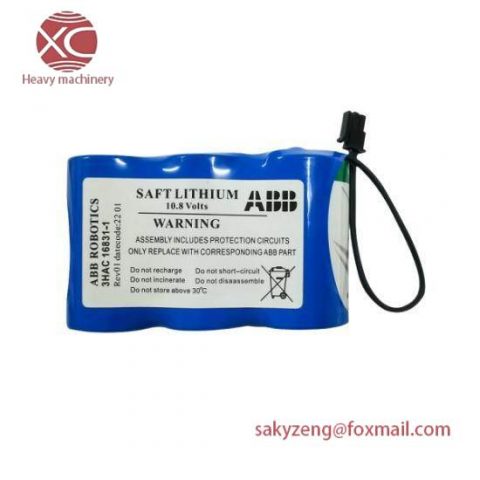 ABB 3HAC16831-1 10.8V | 3HAC13150-1 Battery Pack - Precision & Reliability in Industrial Control