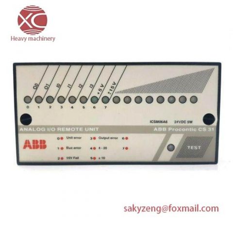 ABB ICSM06A6 - Analog I/O Remote Unit, Industrial Automation, Control Systems, Modules