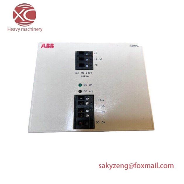 ABB SD812 Power Supply Module - High Efficiency and Reliability for Industrial Applications