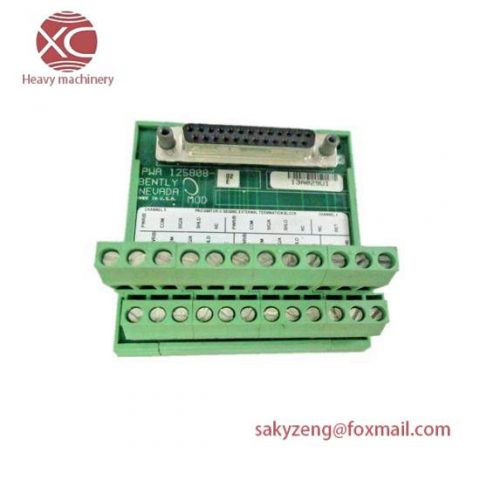 Bently Nevada 125808-02A Terminal Block Board, Industrial Control Module