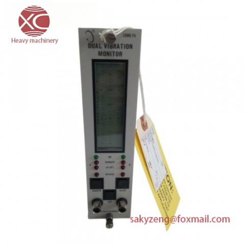 Bently Nevada 3300/15 Dual Vibration Monitor Module - Advanced Industrial Vibration Control Solution