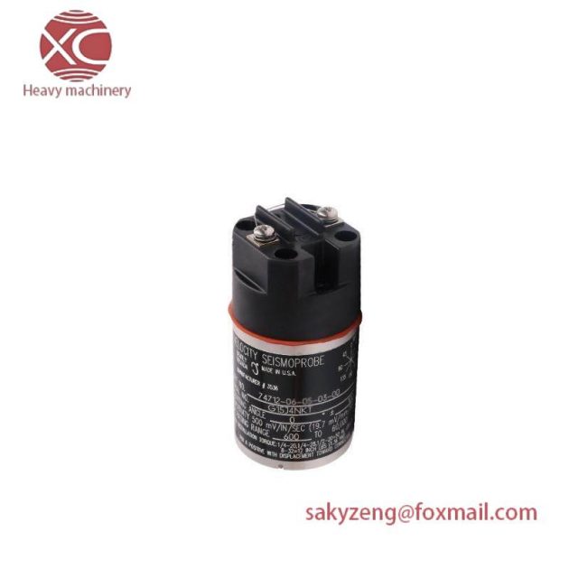 BENTLY NEVADA 74712-06-05-03-00: High-Temperature Velocity Seismoprobe