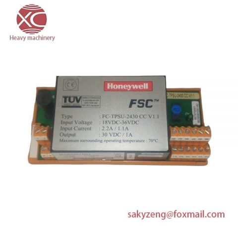 Honeywell FS-TPSU-2430 Power Converter, Designed for Industrial Control Systems