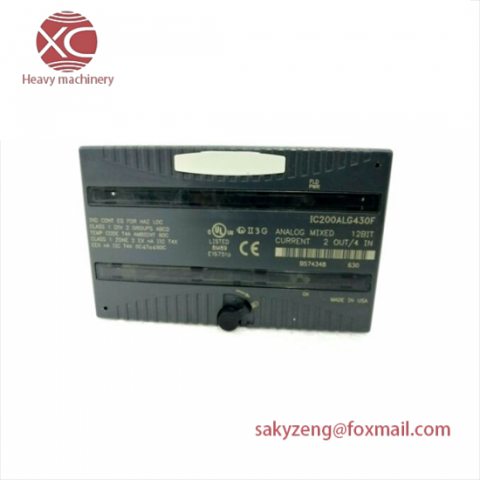GE FANUC IC200ALG430F: Advanced Analog Mixed Module for Industrial Automation
