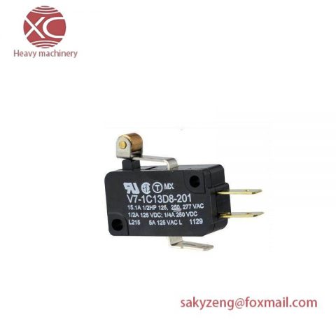 HONEYWELL V7-1C13D8-201 SPDT Roller Lever Microswitch, 15A, V7 Series