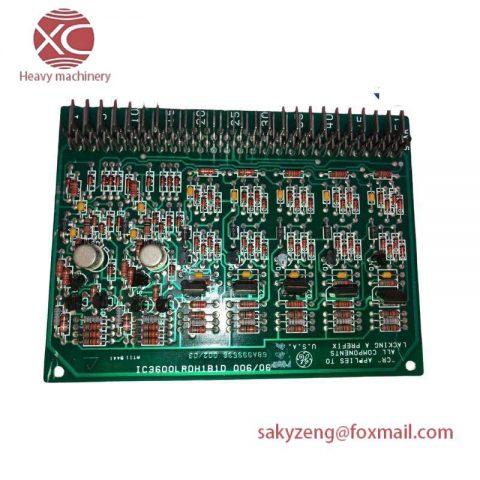 GE IC3600LRDH1B1D: Advanced Relay Driver Card for Mark I/Mark II Series, Designed for Scalable and Adaptable Power Station Management