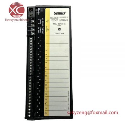 GE IC660BBD110 - Discrete Input Block, Industrial Automation Control Module