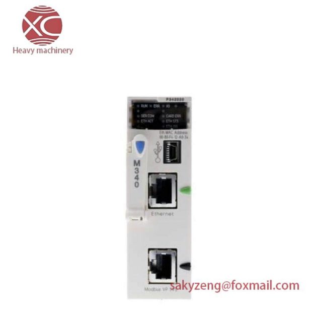 Schneider Electric's BMXP342020H PLC Processor Module: 0.095A, 24VDC