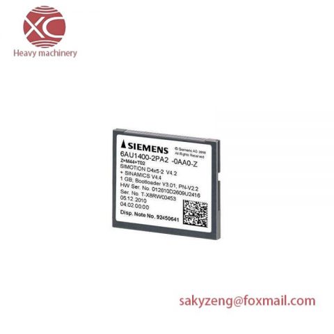 SIEMENS 6AU1400-2PA02-0AA0 1 GB Compact Flash Card for Industrial Control Systems