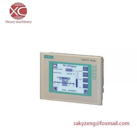 SIEMENS SIMATIC Touch Panel TP 177MICRO, 5.7" Blue Mode STN Display, Configurable with WinCC Flexible 2004 Micro HSP Upwards