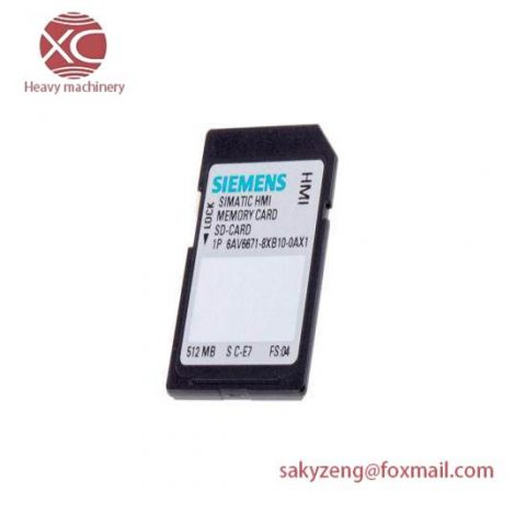 Siemens 6AV6671-8XB10-0AX1 SIMATIC SD Memory Card: Efficient Data Storage for Industrial Automation