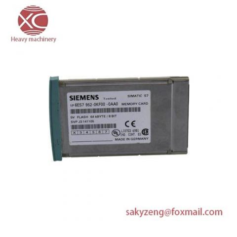 SIEMENS 6ES7952-0KF00-0AA0 Memory Card: Precision & Reliability for Industrial Automation