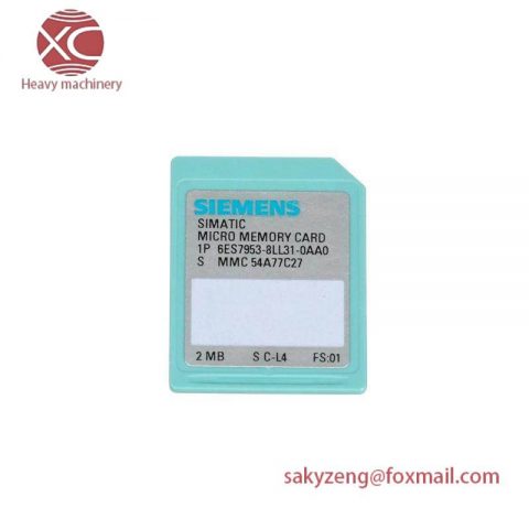 SIEMENS 6ES7953-8LL31-0AA0 Memory Module, for S7-300/C7/ET 200, 3V Flash, 64KB