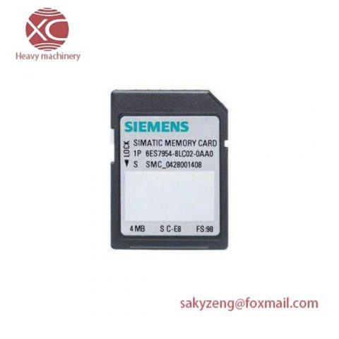 SIEMENS SIMATIC S7 Memory Card 6ES7954-8LC02-0AA0, High-Performance Data Storage Module for Automation Systems