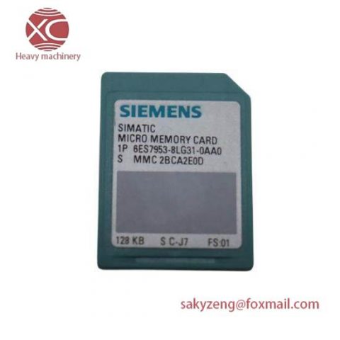 Siemens Micro Memory Card 6ES7 953-8LG31-0AA0, Industrial Control Solutions