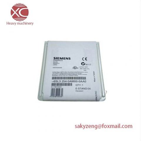 SIEMENS 6SL3 Micro Memory Card - 254-0AM00-0AA0, Industrial Control Solutions