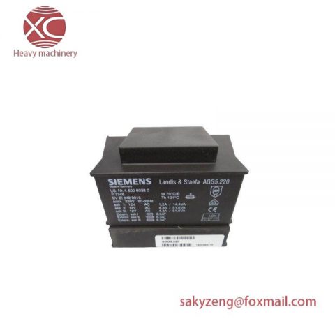 SIEMENS AGG5.220 Mains Transformer, LMV5 System Component