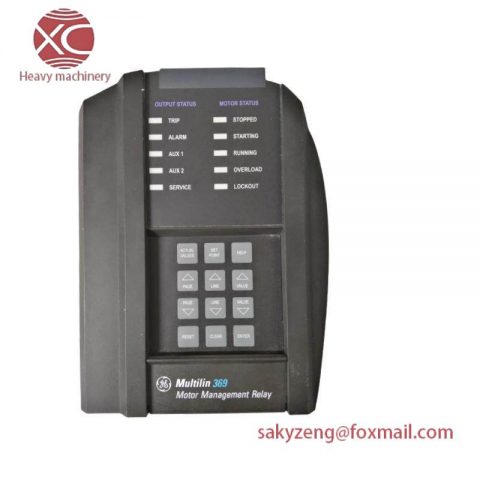 GE 369-HI-R-M-0-0: Advanced Motor Management Digital Relay, Optimizing Industrial Control Systems