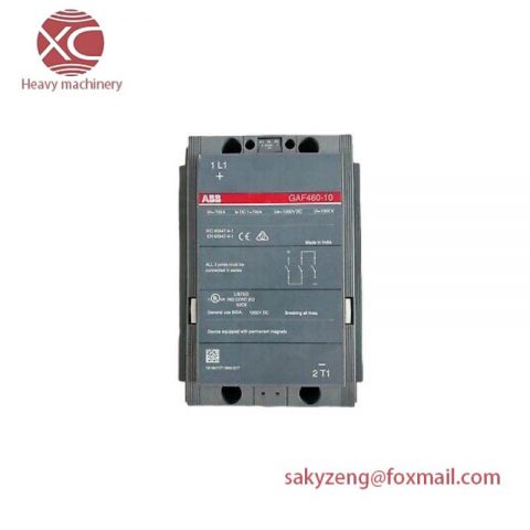ABB GAF 460-10-11 Dc Contactors: Reliable Control Solutions for Industrial Applications