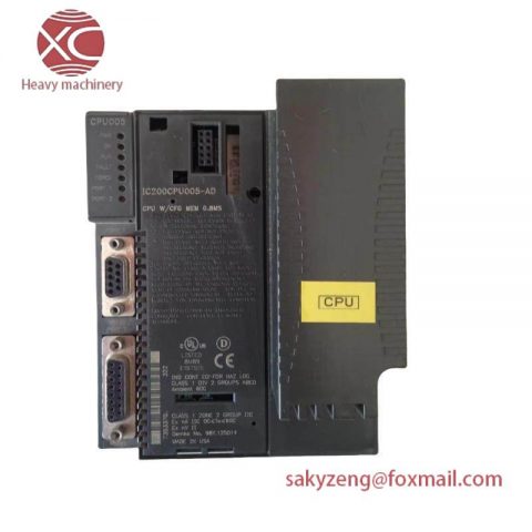 GE IC200CPU005 - Compact, High-Performance CPU Module for Industrial Automation