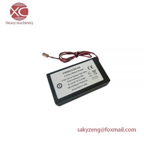 GE ACC302 Battery Module, 24VDC, 1.3Ah, for PLC Systems