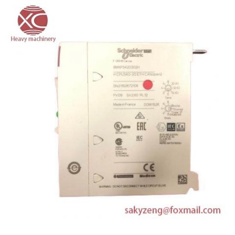 Schneider Electric BMXP3420302H - Advanced CPU Module for Industrial Automation