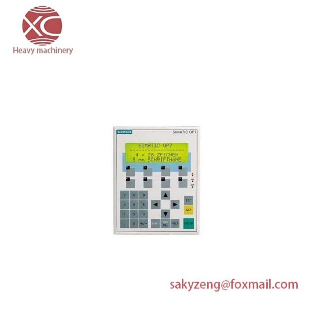 SIEMENS 6AV3607-1JC00-0AX1 OP7/PP LC Display Operator Panel, for Industrial Control Systems