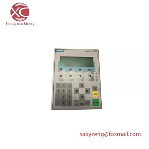 SIEMENS 6AV3607-1JC20-0AX1 Operator Interface - Advanced Control Solution for Industrial Applications