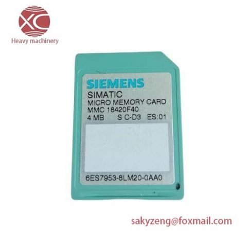 Siemens 6ES7 953-8LM20-0AA0 Micro Memory Card - Industry Standard PLC Component