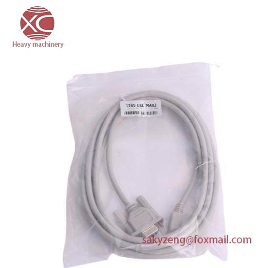 Rockwell Automation 1761-CBL-PM02 RS232 Cable, 8-pin Mini DIN to 9-pin D Shell