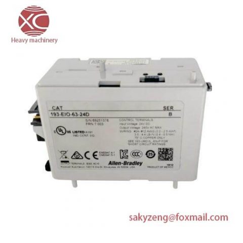 Schneider Electric 193EIO6324D, IO Overload Control Module, Relay