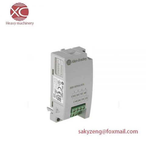 AB 2080 SERIALISOL Micro800 Isolated Serial Port Plug-In Module, Designed for Industrial Automation Solutions