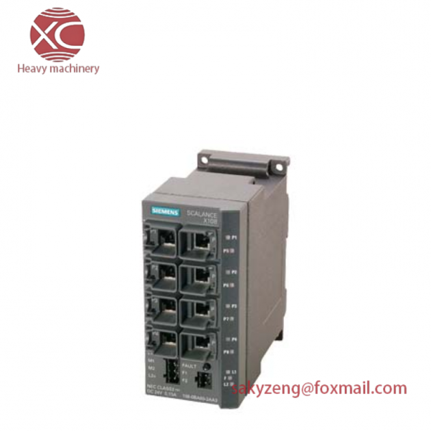 SIEMENS SCALANCE Managed IE Switch, Redundant Power Supply, 6GK5 108-0BA00-2AA3