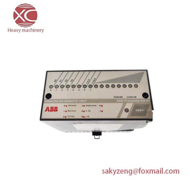 ABB ICSA04B5 ANALOG I/O REMOTE UNIT - High-Performance I/O Solution for Industrial Automation
