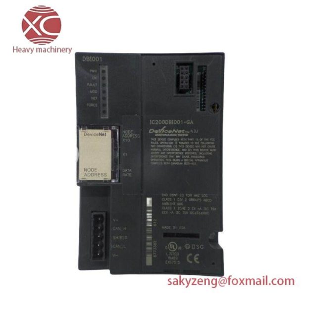 General Electric DS200ACNAG1ADD Genius Adapter Module for Mark V Series Turbine Control Systems