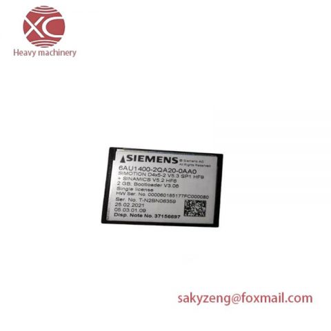 SIEMENS 6AU1400-2QA20-0AA0 Compact Flash Memory Module