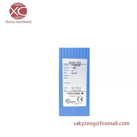 Yokogawa F3BP20-0N Basic CPU Module: Efficient & Reliable Control Core