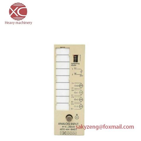 SIEMENS SIMATIC 6ES5464-8ME11 Analog Input Module: High-Frequency, Compact PLC System