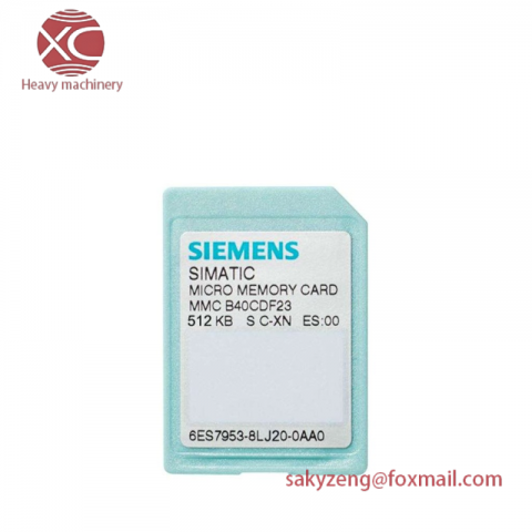 SIEMENS 6ES7953-8LJ20-0AA0 S7 Micro Memory Card - Advanced Data Storage Solution for Industrial Automation