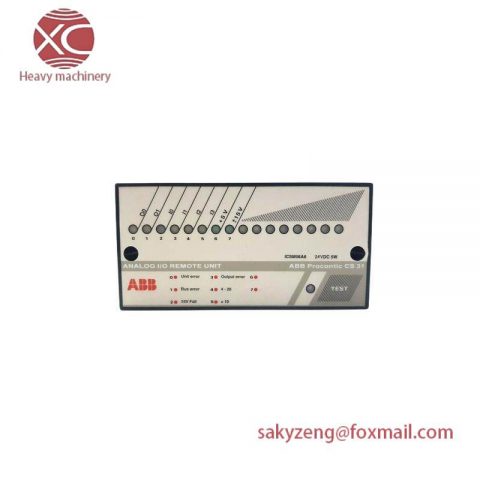 ABB ICSM06A6 FPR3350601R1062 Analog I/O Remote Unit: Precision Control in Industrial Automation