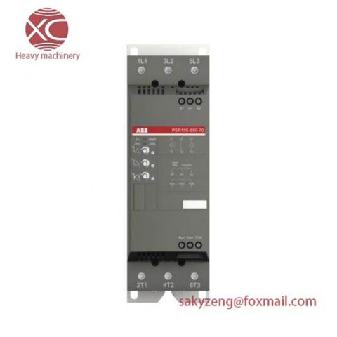 ABB PSR105-600-70 Soft Starter - Efficient Motor Protection for Heavy Industries