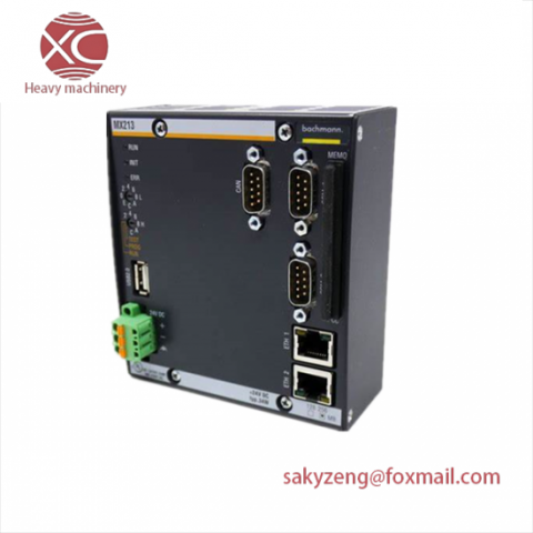 Bachmann PLC MX213 CPU Module, Industrial Control Solutions