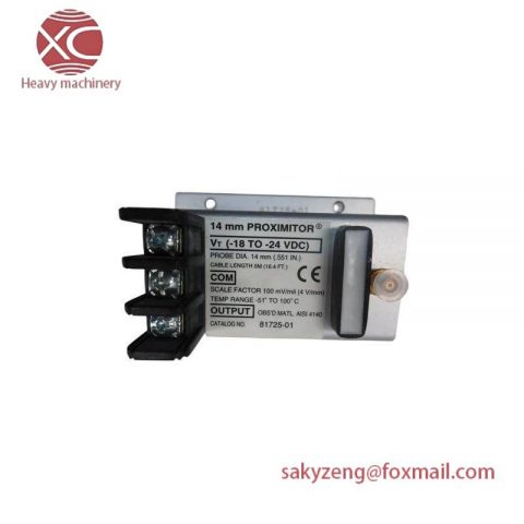 Bently Nevada 81725-02 PROXIMITY SENSOR, High Performance, Precision Control Module